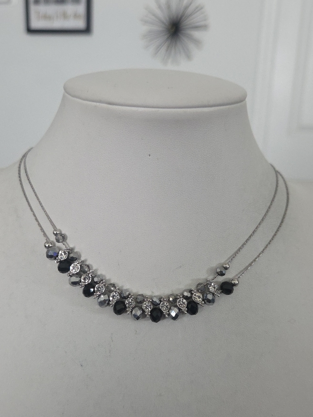Paparazzi High Society Shummering Black Necklace NWT